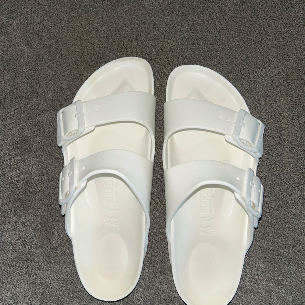 Birkenstock Classic White Slide Sandals